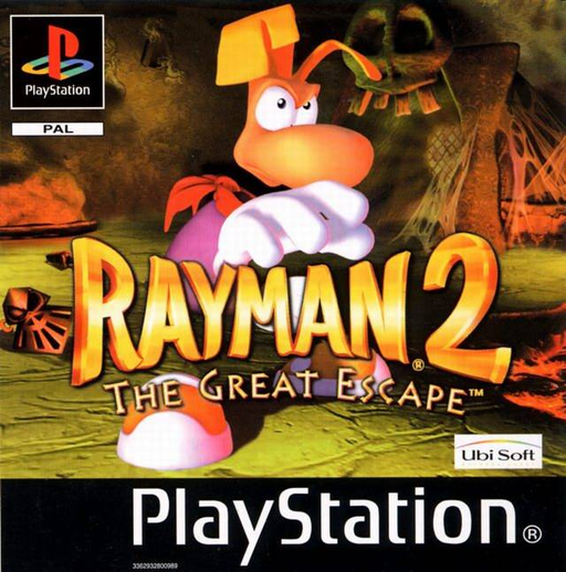 Rayman 2 The Great Escape box art for Playstation
